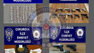 Çukurova'da Yapılan Uygulamalarda 31 Ruhsatsız Silah Ele Geçirildi