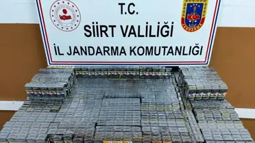 Siirt'te 1100 paket gümrük kaçağı sigara ele geçirildi
