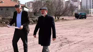 Kocasinan Belediye Başkanı Ahmet Çolakbayrakdar, Kayseri Havalimanı çevre yollarının çalışmalarını inceledi