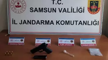 Samsun'un Terme ilçesinde uyuşturucu bulunan araç sürücüsüne para cezası