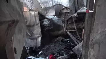 Alevlere teslim olan konteynerden evladını kurtarmayı başaran anne: 'Ben orada öleceğimi bilsem bile çocuğumu çıkartmak istedim'