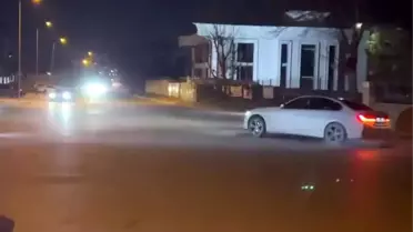 Büyükçekmece'de drift yapan sürücü yakalandı