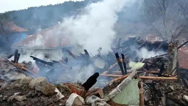 Afyonkarahisar'da Yangında 29 Hayvan Telef Oldu
