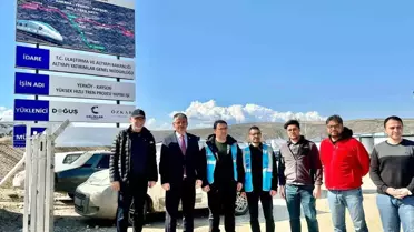 AK Parti Milletvekili Şaban Çopuroğlu, hızlı tren projesinin şantiyesini ziyaret etti