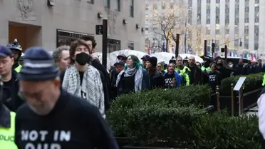 ABD Başkanı Joe Biden'ı Protesto Eden Filistin Destekçisi Aktivistler Gözaltına Alındı