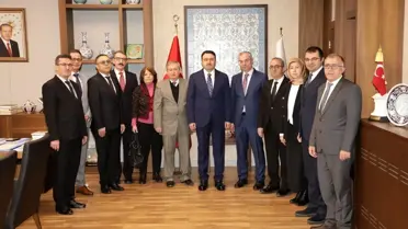 Kütahya Valisi Musa Işın, Vergi Haftası kapsamında Defterdarı ve heyetini kabul etti