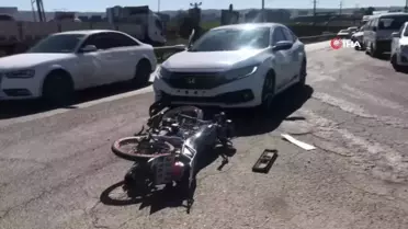 Batman'da otomobil motosiklete çarptı: 1 yaralı