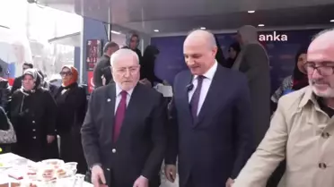 Saadet Partisi İstanbul Büyükşehir Belediye Başkan Adayı Birol Aydın, Üsküdar'da lokma dağıtımına katıldı