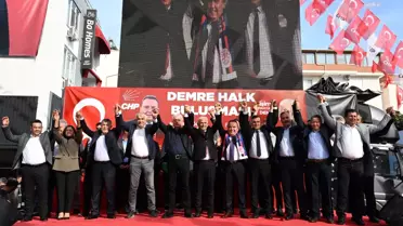 Antalya Büyükşehir Belediye Başkanı Muhittin Böcek, Demre ve Kaş'ta Seçim Koordinasyon Merkezleri'ni açtı