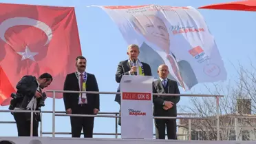Ankara Büyükşehir Belediye Başkanı Mansur Yavaş, Çubuk'ta seçim koordinasyon merkezinin açılışına katıldı