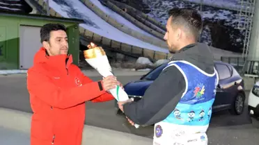 Erzurum'da İşitme Engelliler Kış Olimpiyat Oyunları'nın Meşalesi Yakıldı