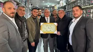 AK Parti Midyat Belediye Başkan adayı Veysi Şahin esnafı ziyaret etti