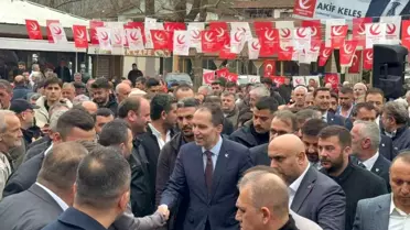 Fatih Erbakan, Düzce'de seçim ofisi açtı