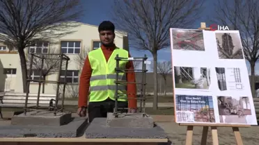 Meslek lisesi öğrencileri, deprem gerçeğine dikkat çekti