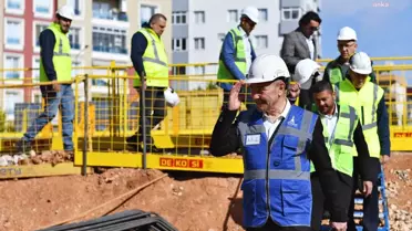 İzmir Büyükşehir Belediyesi Buca Metrosu'nda Çalışmaları İnceledi