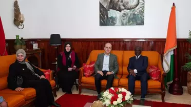 TBMM Başkanı Numan Kurtulmuş, Fildişi Sahili'ne resmi ziyaret gerçekleştirmek üzere Abdijan'a geldi