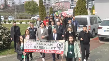 Çarşamba'da Obezite Farkındalık Yürüyüşü Düzenlendi