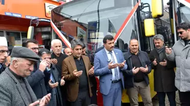 Sarıkamış Belediyesi Yeni Otobüsleri Hizmete Soktu