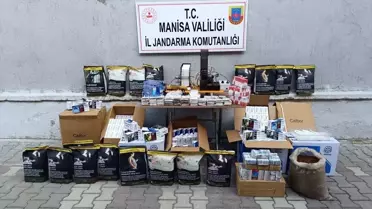 Manisa'da yapılan operasyonda 37 bin 800 makaron ile kaçak sigara ve tütün ele geçirildi