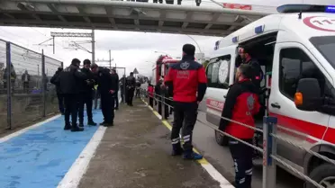 Hızlı tren hattında intihar! Film izler gibi seyrettiler