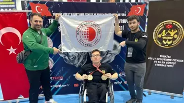 Engelli Sporcu Halitcan Ünal, Bilek Güreşi Türkiye Şampiyonası'nda Türkiye Şampiyonu Oldu