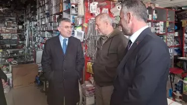 AK Parti TBMM Grup Başkanı Abdullah Güler, Hafik'te ziyaretlerde bulundu