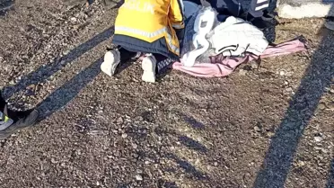 Ankara'da otomobil şarampole yuvarlandı: 2 yaralı