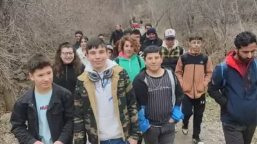 Kayseri'de lise öğrencilerine Koramaz Vadisi'nde gezi düzenlendi