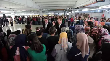 AK Partili Belediye Başkan Adayları Fabrikaları Geziyor