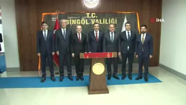 Cumhurbaşkanı Yardımcısı Yılmaz ile Hazine ve Maliye Bakanı Şimşek Bingöl'de