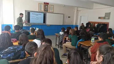 Kayseri Pınarbaşı'nda Ortaokul Öğrencilerine Tabiatı Koruma Eğitimi Verildi