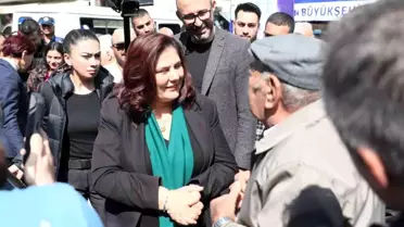 Aydın Büyükşehir Belediye Başkanı Özlem Çerçioğlu, Germencik'te vatandaşlarla buluştu