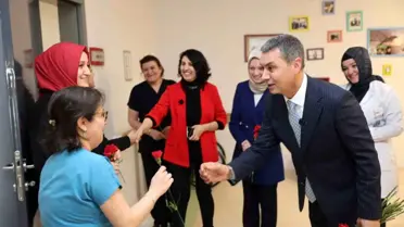 Gölbaşı Belediye Başkanı Ramazan Şimşek, Sağlık Çalışanlarını Ziyaret Etti