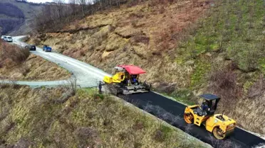 Ordu Büyükşehir Belediyesi Kırsal Mahallelerde Sıcak Asfalt Çalışmalarına Devam Ediyor