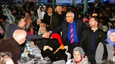 Çameli Belediye Başkanı Cengiz Arslan, Fatih Mahallesi'nde iftar programına katıldı