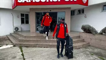 Samsunspor, Hatayspor maçı için Mersin'e doğru yola çıktı