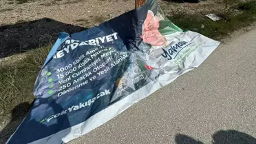 AK Parti Bilecik Belediye Başkan Adayı Mustafa Yaman, seçim afişlerinin yırtılmasına tepki gösterdi