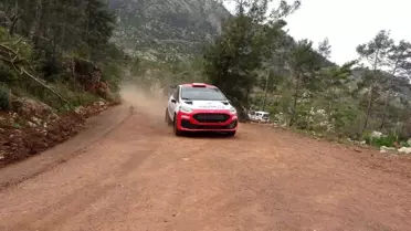 Marmaris'te Serkan Yazıcı ve Marmaris Kaymakamı ralli denemesi yaptı