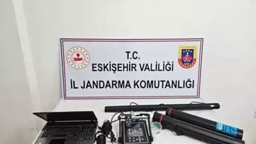 Eskişehir'de Kaçak Kazı Yapan 2 Şüpheli Suçüstü Yakalandı