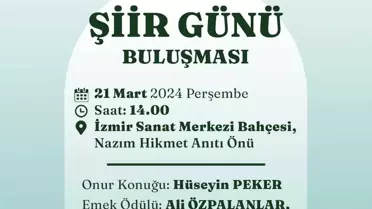 İzmir Büyükşehir Belediyesi 3. Dünya Şiir Günü Buluşması düzenliyor