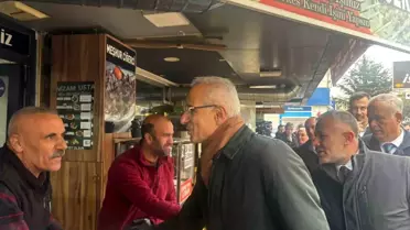Ulaştırma Bakanı Abdulkadir Uraloğlu Bilecik'te Esnaf Ziyareti Yaptı