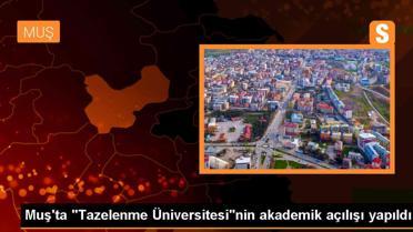 Muş Alparslan Üniversitesi'nde 60+ Tazelenme Üniversitesi açıldı