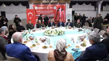 Erzincan'da Şehit Yakınları ve Gaziler Onuruna İftar Programı Düzenlendi