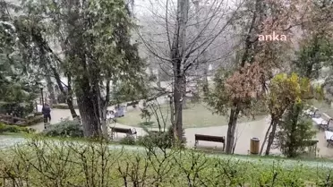 Ankara'da Nevruz Bayramı'nda Kar Yağışı