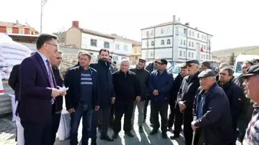 Eskişehir'de Nohut Üretmezsek Olmaz Projesi kapsamında çiftçilere nohut tohumu desteği verildi