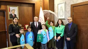 Ağrı Milli Eğitim Müdürü, öğrencilere su tasarrufu konusunda bilgilendirme yaptı