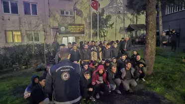 Bursa'da düzensiz göçmenlere yönelik operasyonda 63 kişi yakalandı