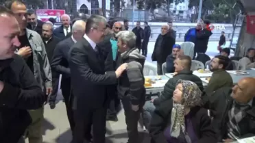 Osmaniye protokolü, vatandaşlarla iftar sofrasında buluştu