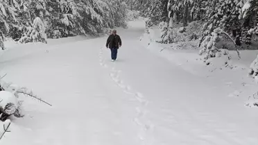 Kastamonu'nun yüksek rakımlı noktalarında kar etkili oldu