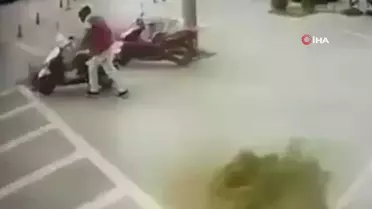 Gaziantep'te motosiklet hırsızlığı kamerada